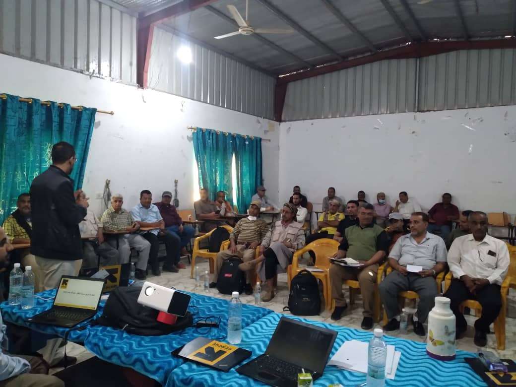 منظمة الانقاذ الدولية IRC تنظم ورشة عمل لشركائها الحكوميين بمحافظة الضالع