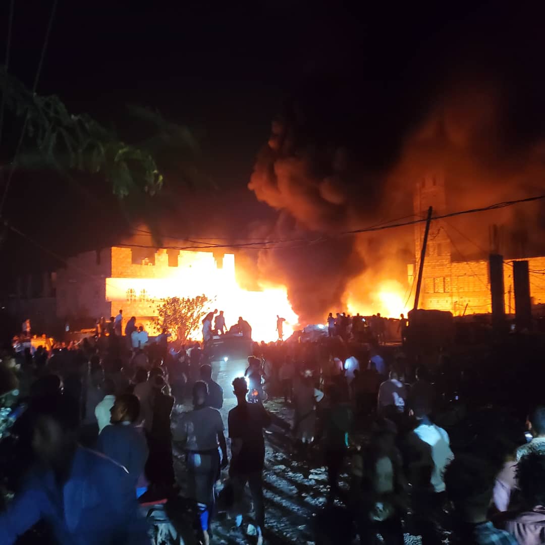حريق يلتهم مولد كهرباء محلات الشعيبي بمدينة قعطبة