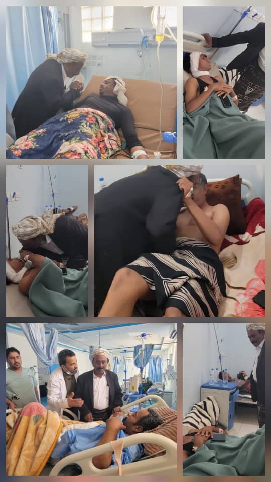 رئيس تنفيذية انتقالي شبوة يطمئن على جرحى التظاهرة السلمية في عتق